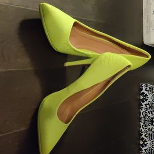 Lemon lime faux snakeskin